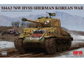 Збірна модель 1/35 Танк M4A3 76W HVSS Sherman (Корейська війна) Rye Field Model RM-5049 Збірна модель 1/35 Танк M4A3 76W HVSS Sherman (Корейська війна) Rye Field Model RM-5049