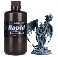 Фотополімерна смола ELEGOO Rapid Standard Resin "Grey" (сіра) 1кг
