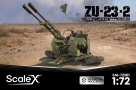 Збірна модель 1/72 Зенітна установка ЗУ-23-2 із броньованими щитами ScaleX SM-72201
