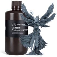 Фотополімерна смола ELEGOO 8k Standard Resin "Space grey" (сіра) 1кг