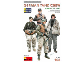Збірна модель 1/35 Фігури Німецький танковий екіпаж. Харків 1943. (смоляні голови) MiniArt 35354 Збірна модель 1/35 Фігури Німецький танковий екіпаж. Харків 1943. (смоляні голови) MiniArt 35354