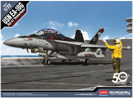 Збірна модель 1/72 Літак EA-18G VAQ-141 "Shadow Hawks" Academy 12560 Збірна модель 1/72 Літак EA-18G VAQ-141 "Shadow Hawks" Academy 12560