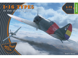Збірна модель 1/72 Літак I-16 type 5 (у небі Іспанії) Clear Prop 72023 Збірна модель 1/72 Літак I-16 type 5 (у небі Іспанії) Clear Prop 72023