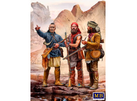 Збірна модель 1/35 Фігура Набір Мохікани - індіанські війни, XVIII століття MasterBox 35232 Збірна модель 1/35 Фігура Набір Мохікани - індіанські війни, XVIII століття MasterBox 35232