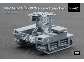 Збірна модель 1/35 Наземний дрон "TerMIT" з гранатометом MK19 ScaleX VG-35007 Збірна модель 1/35 Наземний дрон "TerMIT" з гранатометом MK19 ScaleX VG-35007
