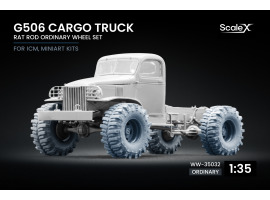 Набір коліс Rat Rod для G506 Cargo Truck від ICM, Miniart ScaleX WW-35032 Набір коліс Rat Rod для G506 Cargo Truck від ICM, Miniart ScaleX WW-35032