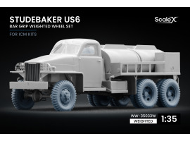 Набір коліс (з деформацією) Bar Grip для Studebaker US6 від ICM ScaleX WW-35033W Набір коліс (з деформацією) Bar Grip для Studebaker US6 від ICM ScaleX WW-35033W