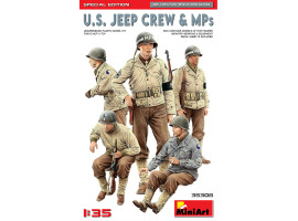 Збірна модель 1/35 Фігури Екіпаж джипа та військова поліція США (Special Edition) MiniArt 35308 Збірна модель 1/35 Фігури Екіпаж джипа та військова поліція США (Special Edition) MiniArt 35308