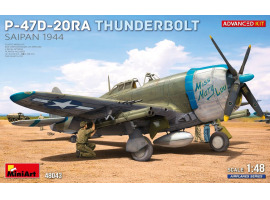 Збірна модель 1/48 Літак Republic P-47D-20RA Thunderbolt - Сайпан, 1944 рік. MiniArt 48043 Збірна модель 1/48 Літак Republic P-47D-20RA Thunderbolt - Сайпан, 1944 рік. MiniArt 48043