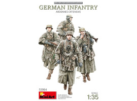 Збірна модель 1/35 Фігури Німецька піхота - Арденнський наступ 1944-1945 років. (4 фігури) MiniArt 53064 Збірна модель 1/35 Фігури Німецька піхота - Арденнський наступ 1944-1945 років. (4 фігури) MiniArt 53064