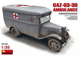 Збірна модель 1/35 Санітарний автобус ГАЗ-03-30 Miniart 35160 Збірна модель 1/35 Санітарний автобус ГАЗ-03-30 Miniart 35160