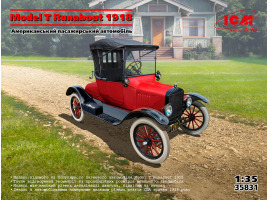 Збірна модель 1/35 Американський пасажирський автомобіль Model T Runabout 1918 ICM 35831 Збірна модель 1/35 Американський пасажирський автомобіль Model T Runabout 1918 ICM 35831
