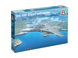 Збірна модель 1/72 Літак JAS-39D Gripen Twin Seater Italeri 91216 Збірна модель 1/72 Літак JAS-39D Gripen Twin Seater Italeri 91216