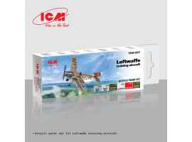Набір акрилових фарб для навчальних літаків Люфтваффе ICM 3097 Набір акрилових фарб для навчальних літаків Люфтваффе ICM 3097