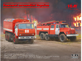Збірна модель 1/35 Набір Пожежні автомобілі України ICM DS3527 Збірна модель 1/35 Набір Пожежні автомобілі України ICM DS3527