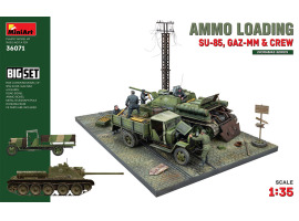 Збірна модель 1/35 Завантаження боєприпасів (SU-85, Газ-ММ та екіпаж). Великий набір MiniArt 36071 Збірна модель 1/35 Завантаження боєприпасів (SU-85, Газ-ММ та екіпаж). Великий набір MiniArt 36071