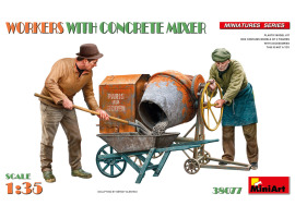 Збірна модель 1/35 Фігури Робочі з бетонозмішувачем MiniArt 38077 Збірна модель 1/35 Фігури Робочі з бетонозмішувачем MiniArt 38077