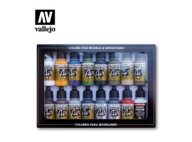 Набір акрилових фарб Колір будівель 16шт (Building Colors 16 pcs) Vallejo VAL 71192 Набір акрилових фарб Колір будівель 16шт (Building Colors 16 pcs) Vallejo VAL 71192