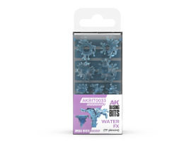 Набір 1/35 Ефект води - Елементи основи (3D-друк / 17 шт.) AK-Interactive AKBIT0033 Набір 1/35 Ефект води - Елементи основи (3D-друк / 17 шт.) AK-Interactive AKBIT0033