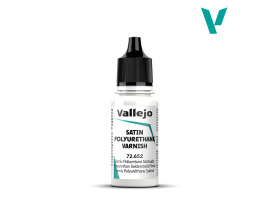 Сатиновий поліуретановий лак 18 ml Vallejo VAL72652 Сатиновий поліуретановий лак 18 ml Vallejo VAL72652