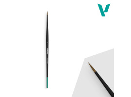 Круглая кисть из натуральных волос №. 0 Vallejo VALB01000 Круглая кисть из натуральных волос №. 0 Vallejo VALB01000