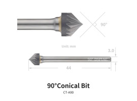 Конічне свердло 90 градусів DSPIAE CT-A90 Конічне свердло 90 градусів DSPIAE CT-A90