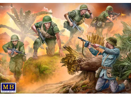 Збірна модель 1/35 Фігури сутичка американських солдатів з в'єтнамським (Війна у В'єтнамі) MasterBox 35241 Збірна модель 1/35 Фігури сутичка американських солдатів з в'єтнамським (Війна у В'єтнамі) MasterBox 35241