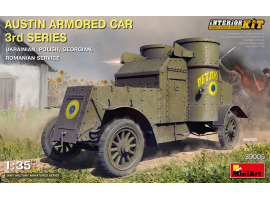 Збірна модель 1/35 Бронеавтомобіль Остін 3-я серія з інтер'єром (українська, польська, грузинська, румунська служби) MiniArt 39005 Збірна модель 1/35 Бронеавтомобіль Остін 3-я серія з інтер'єром (українська, польська, грузинська, румунська служби) MiniArt 39005