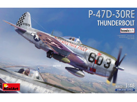 Збірна модель 1/48 Винищувач-бомбардувальник P-47D-25RE Thunderbolt (Базовий комплект) Miniart 48023 Збірна модель 1/48 Винищувач-бомбардувальник P-47D-25RE Thunderbolt (Базовий комплект) Miniart 48023