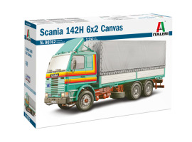 Збірна модель 1/24 Вантажний автомобіль Scania 142H 6x2 Canvas Italeri 90762 Збірна модель 1/24 Вантажний автомобіль Scania 142H 6x2 Canvas Italeri 90762