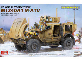 Збірна модель 1/35 Американський бронеавтомобіль MRAP M1240A1 M-ATV (з повним інтер'єром) Rye Field Model RM-5032 Збірна модель 1/35 Американський бронеавтомобіль MRAP M1240A1 M-ATV (з повним інтер'єром) Rye Field Model RM-5032