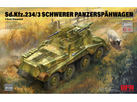 Збірна модель 1/35 Важка розвідувальна броньована машина Sd.Kfz.234/3 7,5cm Stummel Rye Field Model RM-5134 Збірна модель 1/35 Важка розвідувальна броньована машина Sd.Kfz.234/3 7,5cm Stummel Rye Field Model RM-5134