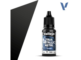 Акрилова фарба Обсидіаново-чорний Темний тон (Obsidian Black Shade) Vallejo True Metallic Metal VAL 77160 Акрилова фарба Обсидіаново-чорний Темний тон (Obsidian Black Shade) Vallejo True Metallic Metal VAL 77160