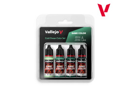 Набір акрилових фарб Game Color Холодні зелені відтінки (Cold green Color Set) 4 шт VAL 72383 Набір акрилових фарб Game Color Холодні зелені відтінки (Cold green Color Set) 4 шт VAL 72383