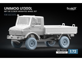 Набір коліс (з деформацією) для Unimog U1300L MPT 80 від ACE ScaleX WM-72017W Набір коліс (з деформацією) для Unimog U1300L MPT 80 від ACE ScaleX WM-72017W