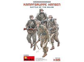 Збірна модель 1/35 Фігури Бойова група Хансена - Битва в Арденнах (4 фігури) MiniArt 53051 Збірна модель 1/35 Фігури Бойова група Хансена - Битва в Арденнах (4 фігури) MiniArt 53051