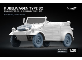 Набір коліс для Kubelwagen type 82 Englebert (5.25-16) від Meng, Tamiya ScaleX WW-35021 Набір коліс для Kubelwagen type 82 Englebert (5.25-16) від Meng, Tamiya ScaleX WW-35021