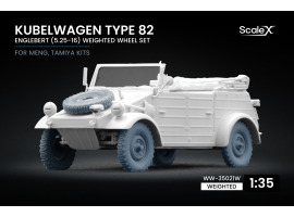 Набір коліс (з деформацією) для Kubelwagen type 82 Englebert (5.25-16) Meng, Tamiya ScaleX WW-35021W Набір коліс (з деформацією) для Kubelwagen type 82 Englebert (5.25-16) Meng, Tamiya ScaleX WW-35021W