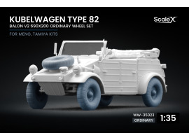 Набір коліс для Kubelwagen type 82 BALON v2 (690×200) від Meng, Tamiya ScaleX WW-35023 Набір коліс для Kubelwagen type 82 BALON v2 (690×200) від Meng, Tamiya ScaleX WW-35023