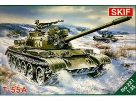 Збірна модель 1/35 Танк Т-55А SKIF MK221 Збірна модель 1/35 Танк Т-55А SKIF MK221