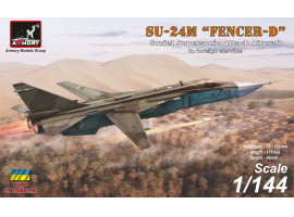 Збірна модель 1/144 Тактичний фронтовий бомбардувальник Су-24М на озброєнні зарубіжних країн Armory Models Group 14703 Збірна модель 1/144 Тактичний фронтовий бомбардувальник Су-24М на озброєнні зарубіжних країн Armory Models Group 14703