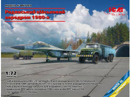 Збірна модель 1/72 Набір "Аеродром": літак МіГ-29, автомобілі АПА-50М та ЗІЛ-131 з кунгом + аеродромні плити ПАГ-14 ICM DS7203 Збірна модель 1/72 Набір "Аеродром": літак МіГ-29, автомобілі АПА-50М та ЗІЛ-131 з кунгом + аеродромні плити ПАГ-14 ICM DS7203