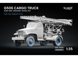 Набір коліс Sure Grip для G506 Cargo Truck від ICM, Miniart ScaleX WW-35031 Набір коліс Sure Grip для G506 Cargo Truck від ICM, Miniart ScaleX WW-35031