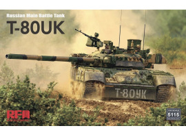 Збірна модель 1/35 Танк T-80UK RFM RM-5115 Збірна модель 1/35 Танк T-80UK RFM RM-5115