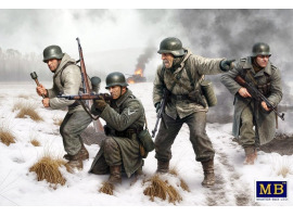 Збірна модель 1/35 Фігури Німецька піхота - Бастонь, 1944 рік (4 фігури) MasterBox 35254 Збірна модель 1/35 Фігури Німецька піхота - Бастонь, 1944 рік (4 фігури) MasterBox 35254