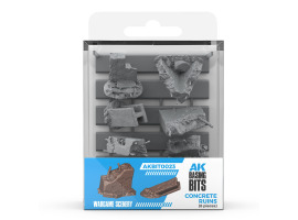 Набір 1/35 Бетонні руїни - Елементи основи (3D-друк / 8 шт.) AK-Interactive AKBIT0023 Набір 1/35 Бетонні руїни - Елементи основи (3D-друк / 8 шт.) AK-Interactive AKBIT0023