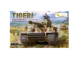 Збірна модель 1/72 Танк Тигр I Рання серія (спеціальний випуск Lucky Tiger) Vespid Models VS720018 Збірна модель 1/72 Танк Тигр I Рання серія (спеціальний випуск Lucky Tiger) Vespid Models VS720018