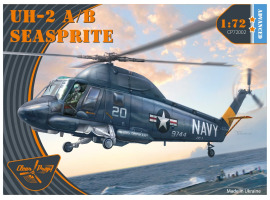 Збірна модель 1/72 американський вертоліт UH-2 A/B Seasprite ClearProp72002 Збірна модель 1/72 американський вертоліт UH-2 A/B Seasprite ClearProp72002
