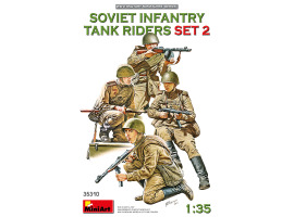 Збірна модель 1/35 Фігури Радянська піхота на танку, набір 2 MiniArt 35310 Збірна модель 1/35 Фігури Радянська піхота на танку, набір 2 MiniArt 35310