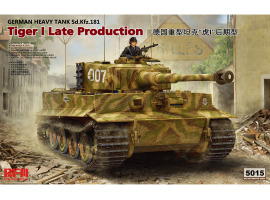 Збірна модель 1/35 Танк Tiger I пізнього виробництва RFM RM-5015 Збірна модель 1/35 Танк Tiger I пізнього виробництва RFM RM-5015